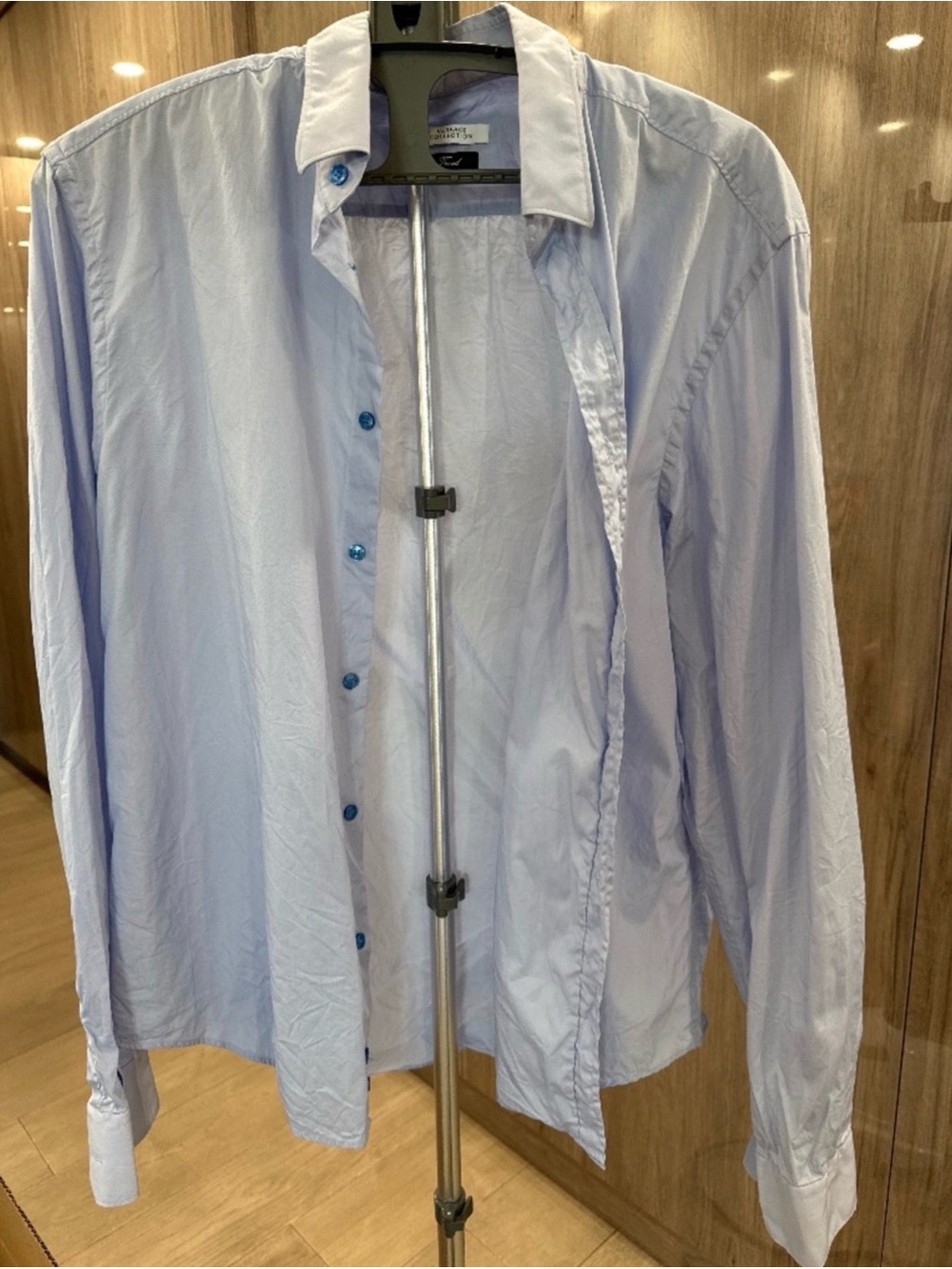 Versace Light Blue Men's Shirt Jacket